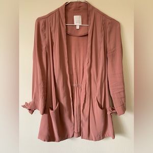Lauren Conrad Women’s Silky Pink Blazer XS